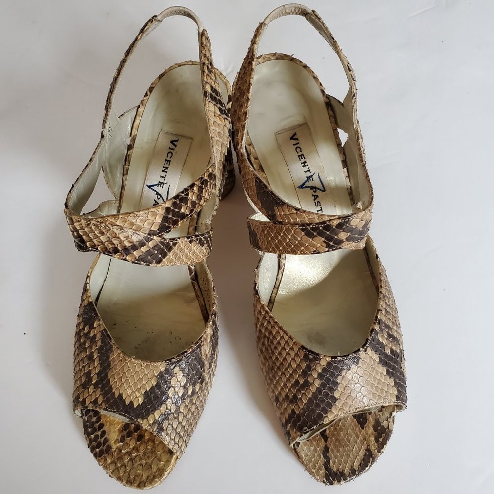 Vicente Pastor Piton Roccia rare heel sandals 37.5